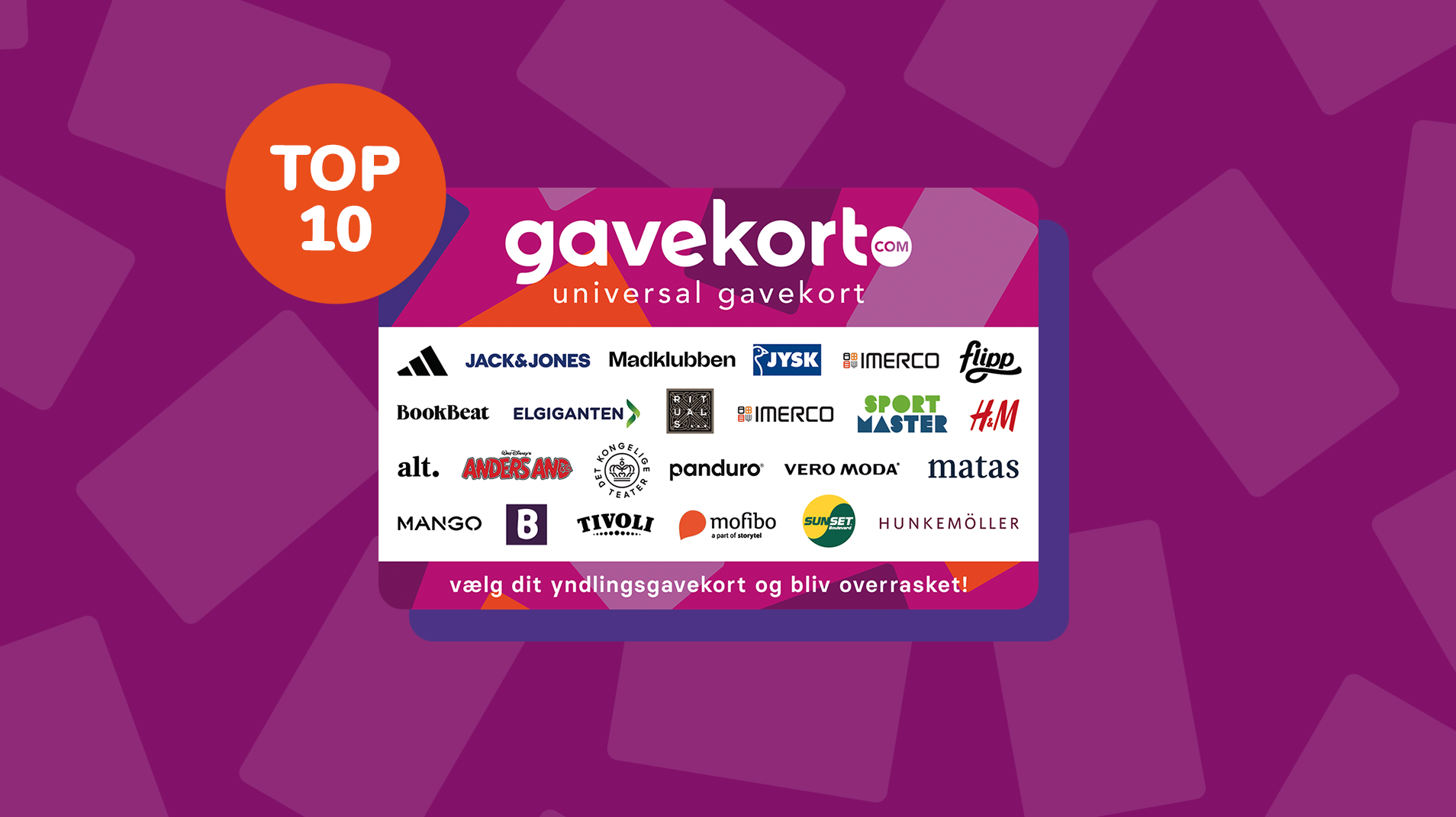 Top 10 gavekort i Danmark