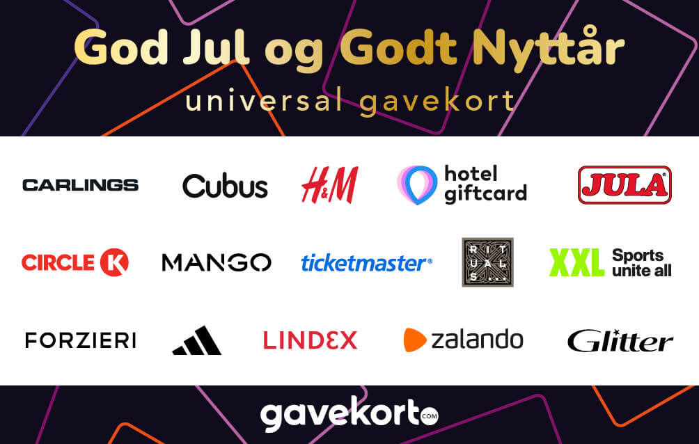 God Jul og Godt Nyttår Gavekort