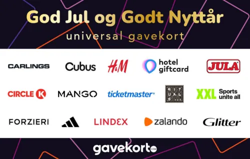 God Jul og Godt Nyttår Gavekort
