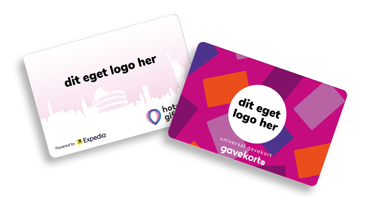 Personlige gavekort med firmalogo