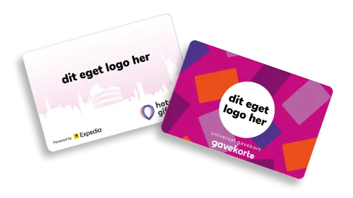 Personlige gavekort med firmalogo