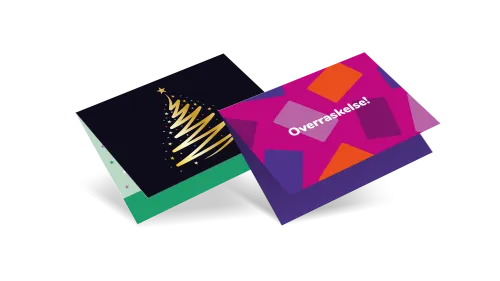 Specialindpakning til personlige gavekort