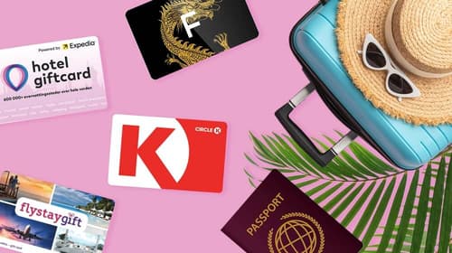 De beste gavekortene til reise